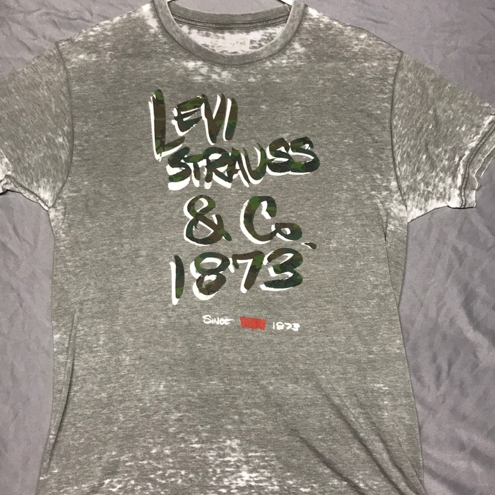 Levi Strauss & Co. Bleached Tee Shirt Levis